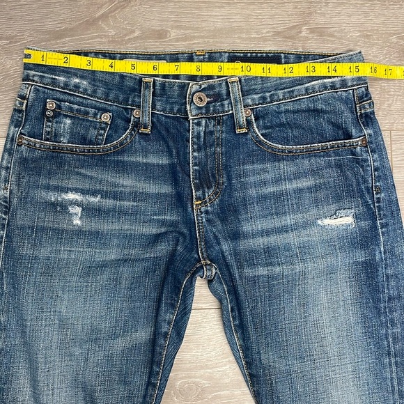 AG Adriano Goldschmied The Piper Slouchy Slim Distressed Denim Jeans 26R - Picture 8 of 16